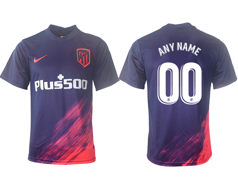 Cheap Men 2021-2022 Club Atletico Madrid away aaa version purple customized Soccer Jersey